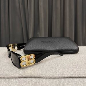 Balenciaga Dynasty Rectangle Sunglasses